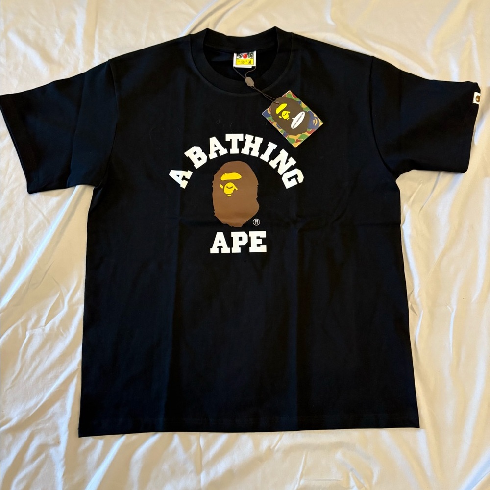 Bape Black Tee with Iconic Logo
